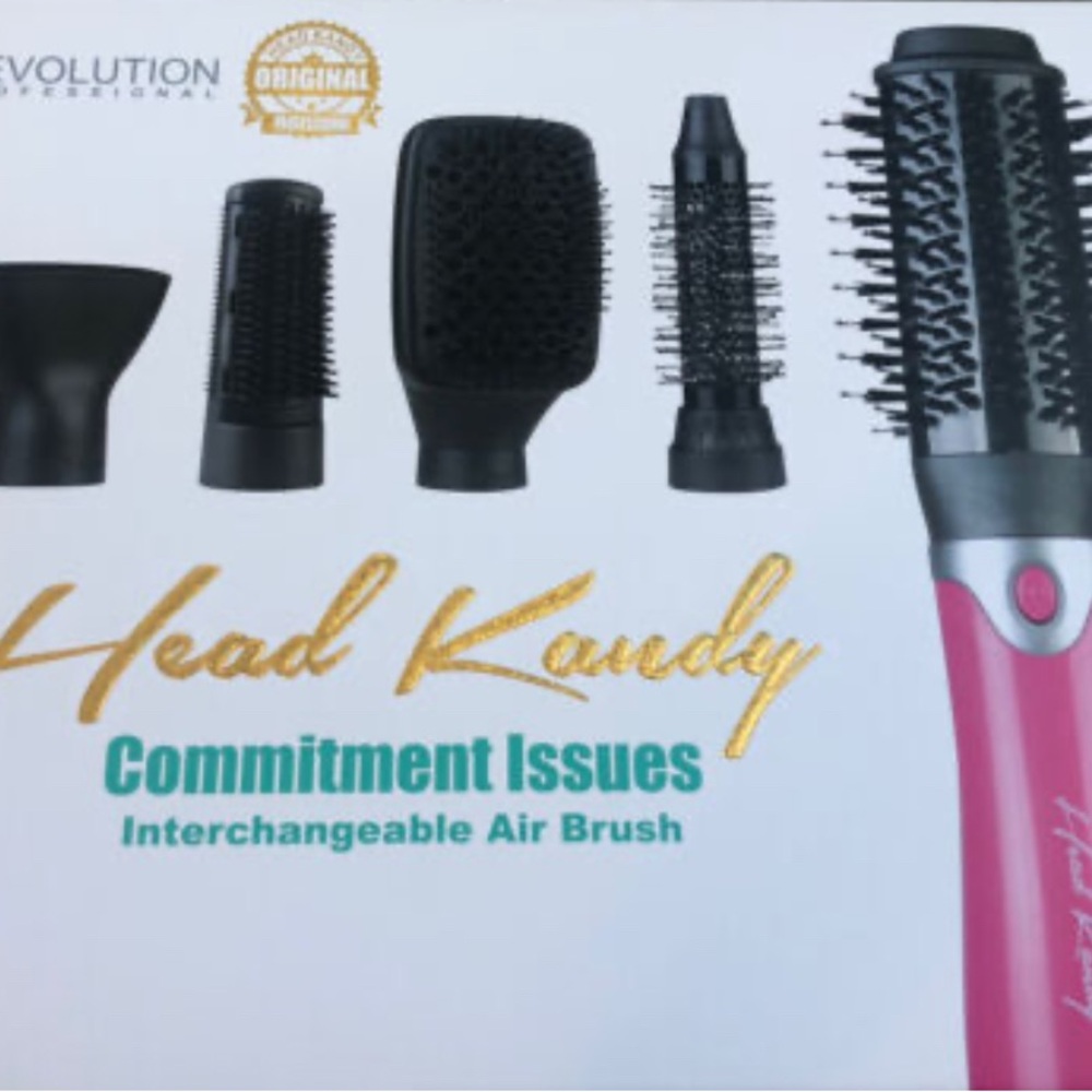 Revolution Pink Interchangeable Hair Brush Set